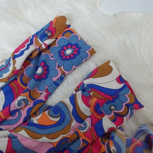 Intempo Women's midi wrap multicolor dress resort wear plus size 2X NWT - Picture 10 of 11